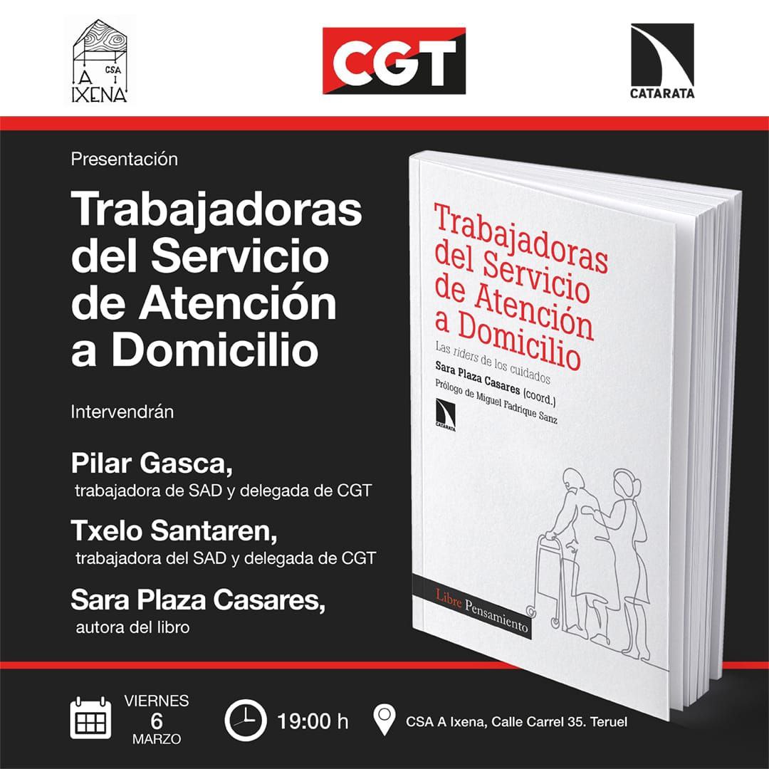 Presentación del libro «Trabajadoras del Servicio de Atención a Domicilio» en Teruel