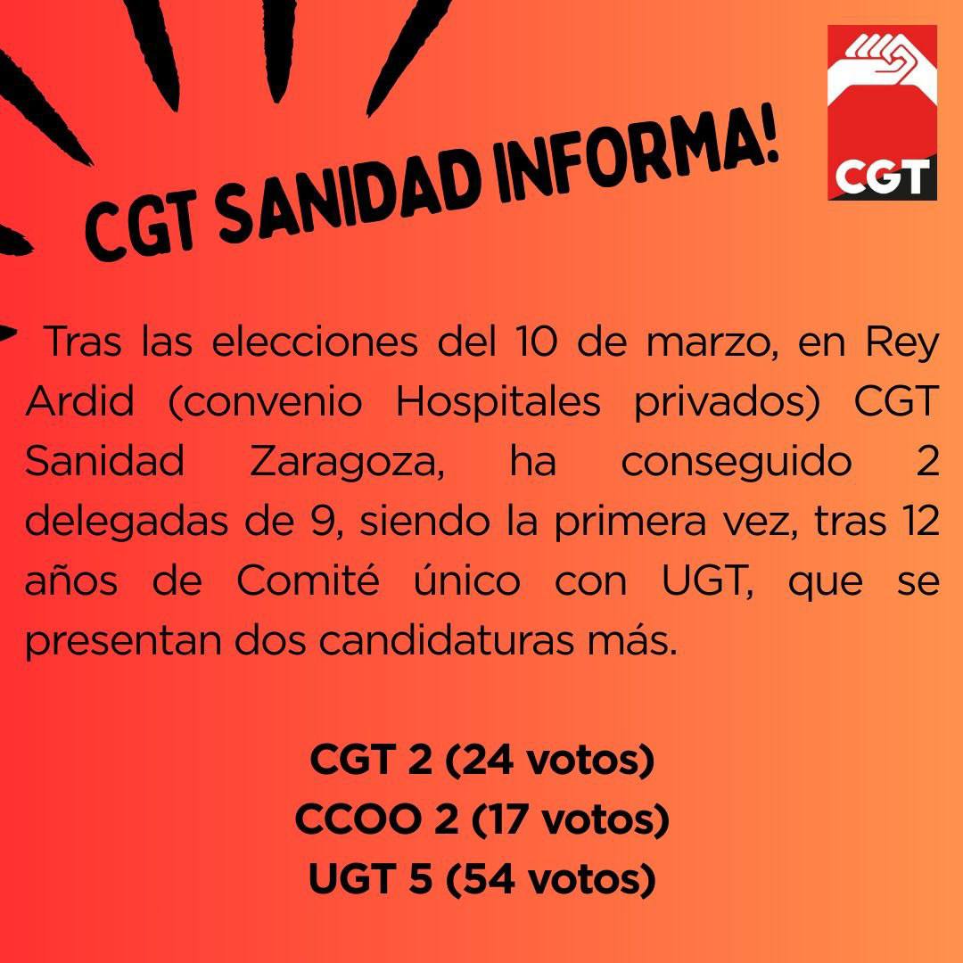 CGT entra en el Comité de Rey Ardid