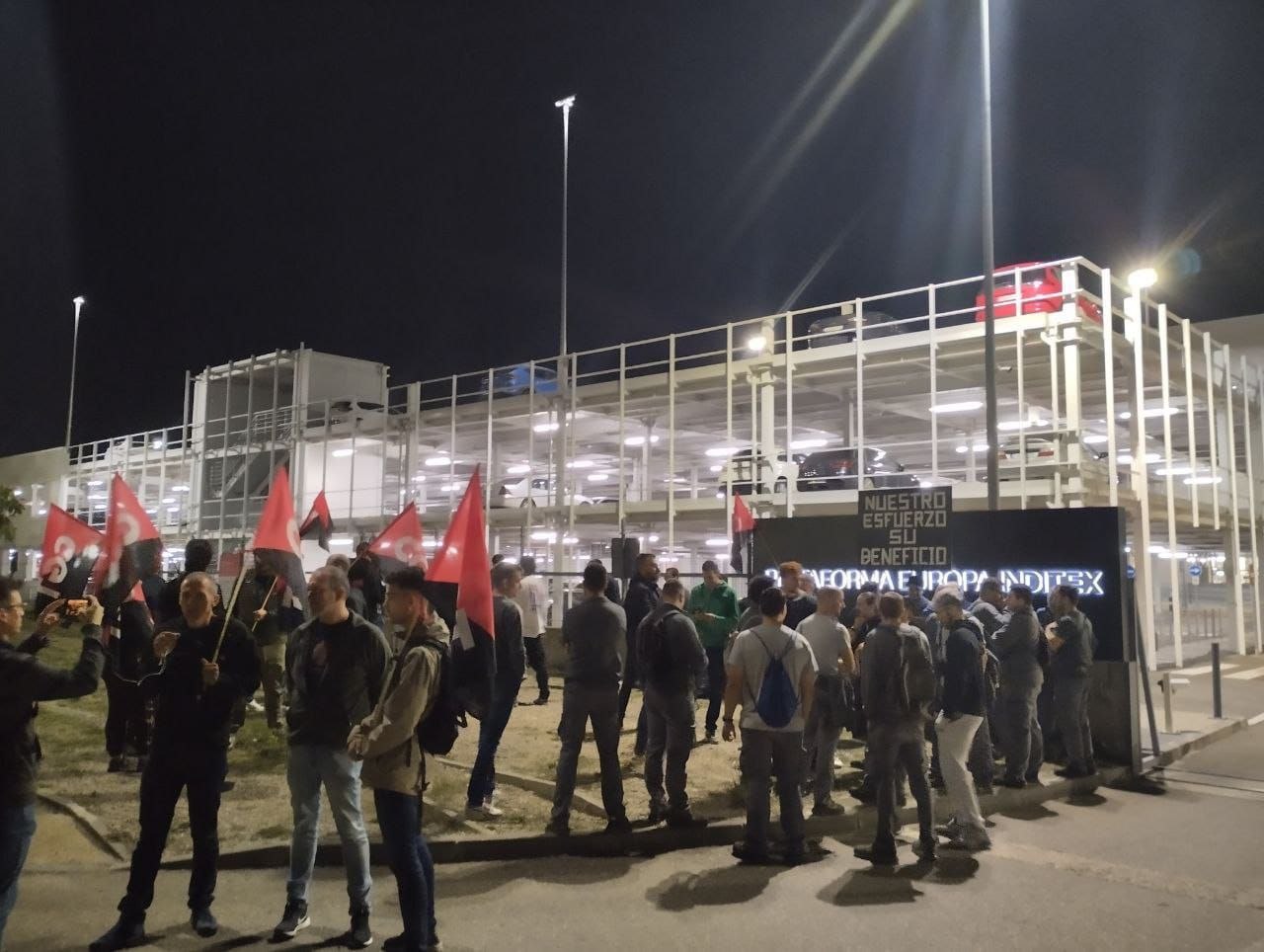 CGT denuncia una vulneración grave del derecho de huelga en la plataforma Europa de Inditex en Zaragoza y exige responsabilidades