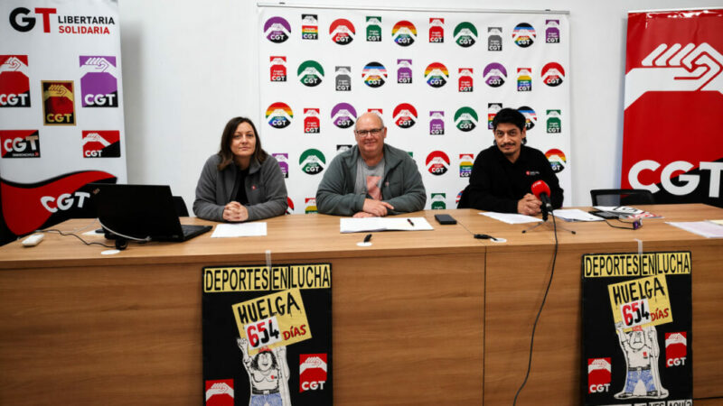 CGT desconvoca el paro en instalaciones deportivas tras más de 650 días y acusa a Chueca de “suprimir” el derecho a huelga
