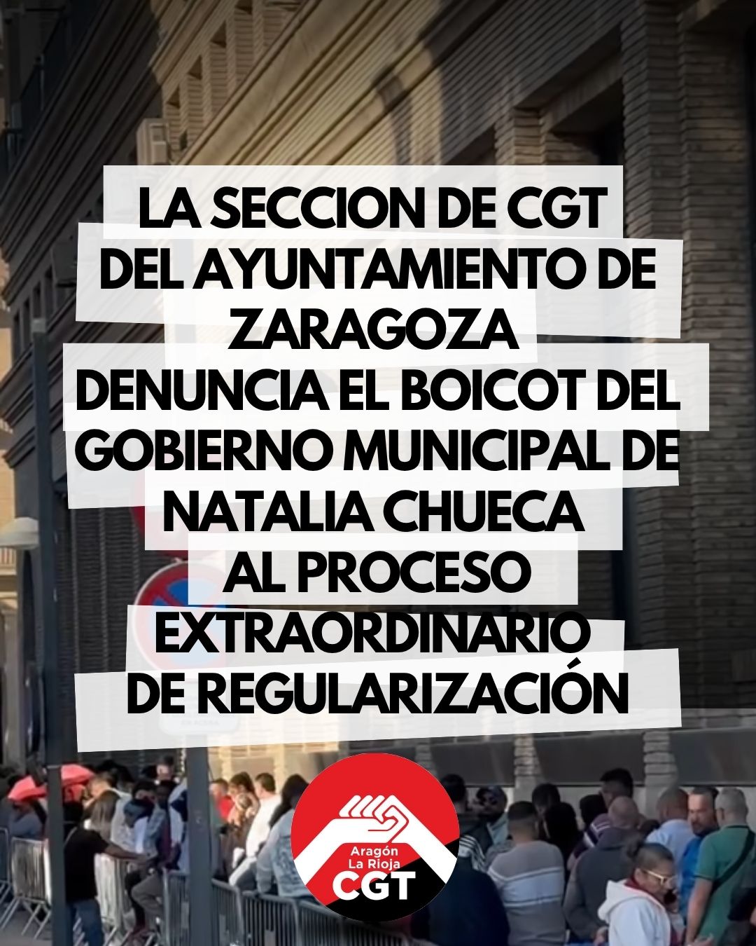 CGT denuncia el boicot al proceso de Regularización Extraordinaria del Gobierno de Natalia Chueca