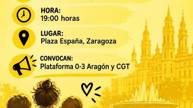 CGT Enseñanza y las educadoras del sector educativo del 0-3 convocan una concentración en defensa de una infancia digna