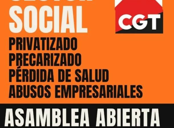 Cerca de un centenar de personas llenan la asamblea abierta del Sector Social de CGT Aragón de cara a la huelga general del 11N